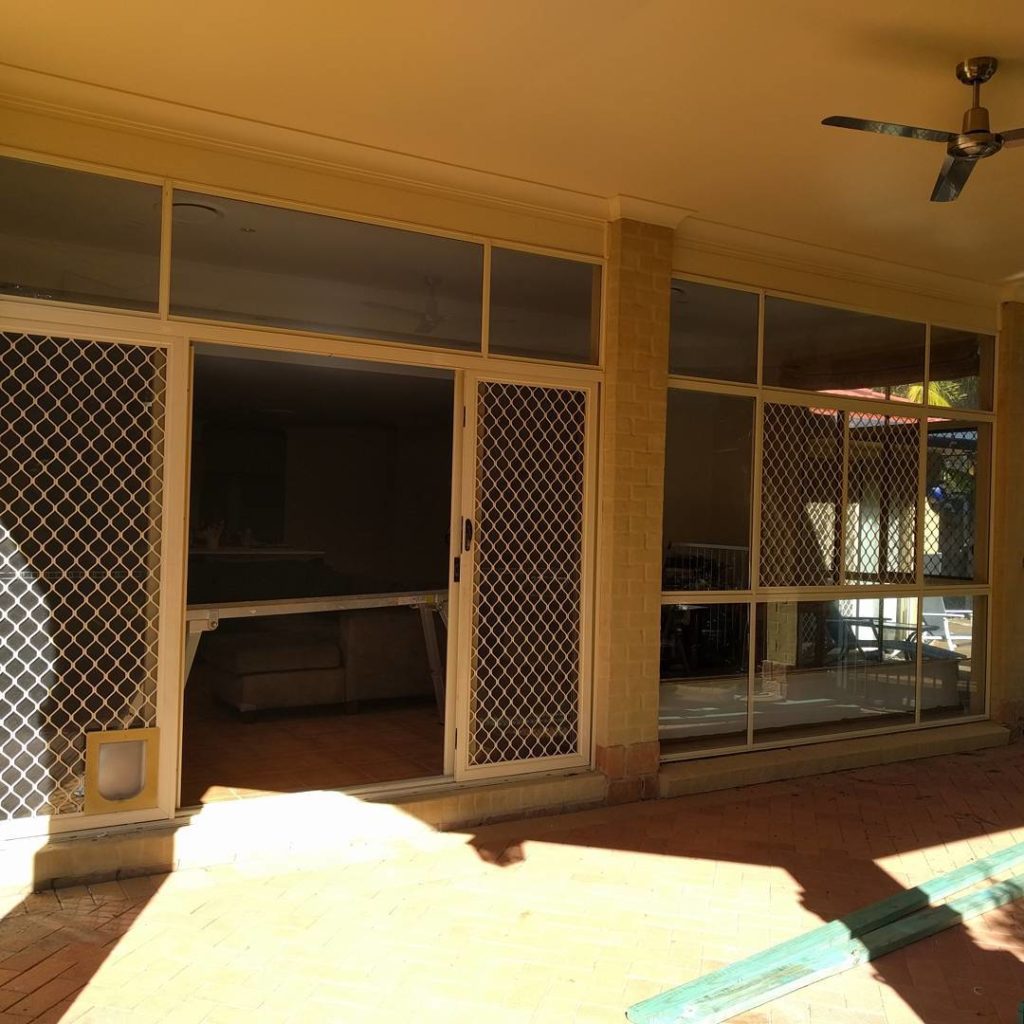 Chermside West Before Photo of existing sliding door and window